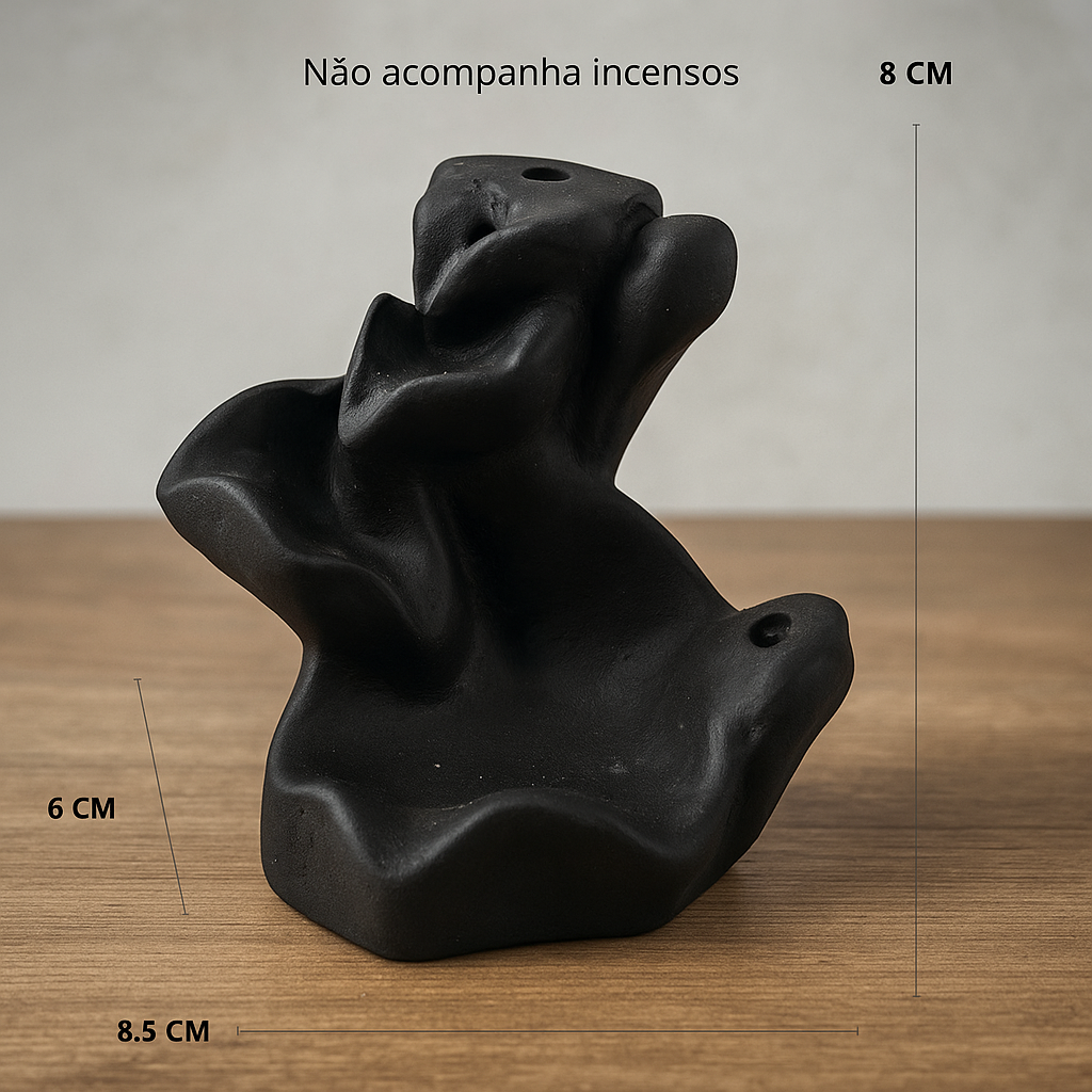 Porta Incenso Decorativo 2 em 1 Cascata e Vareta – Feng Shui