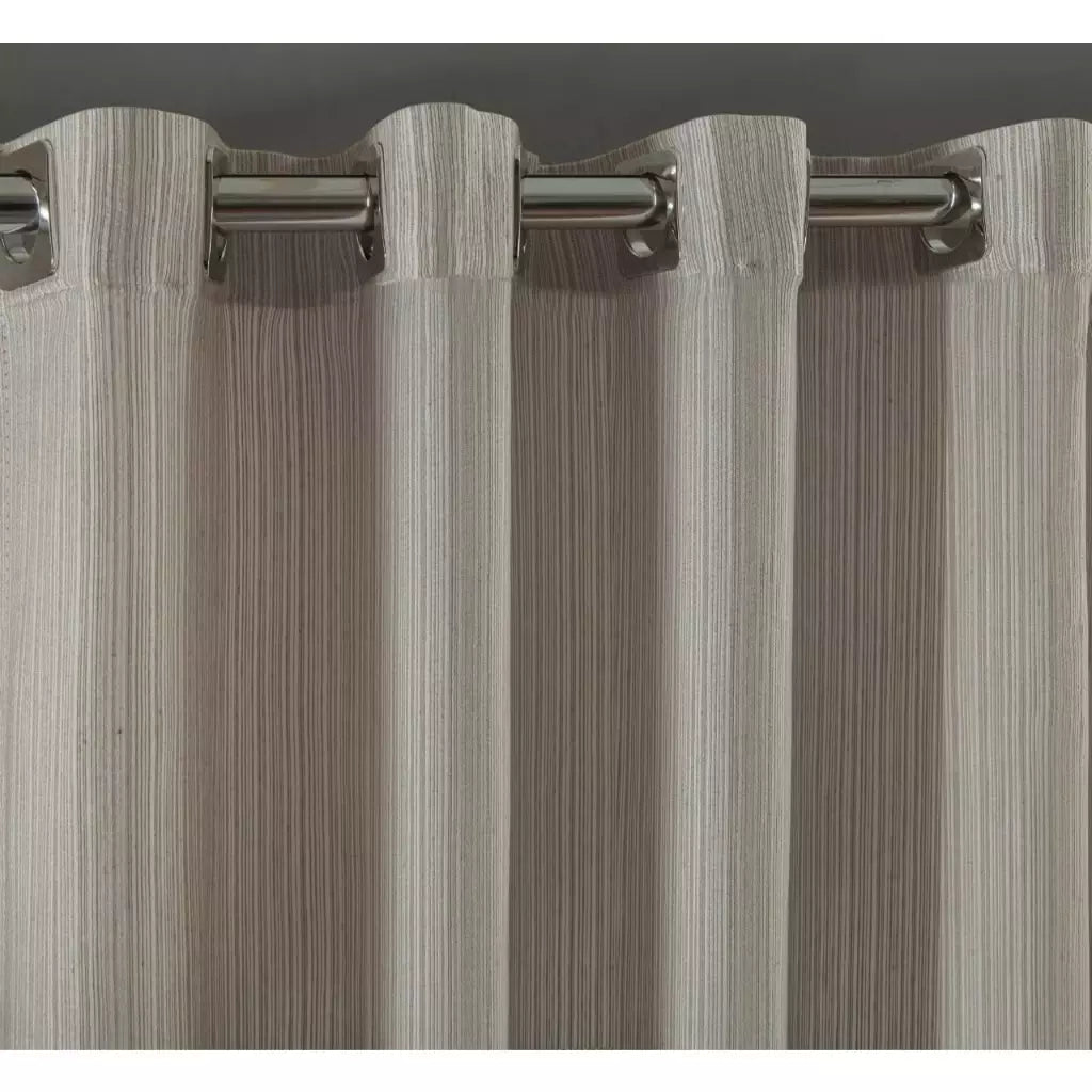 Cortina Rustic Linho Flame com Ilhós Cromado – 2,20m Largura x 1,30m Altura