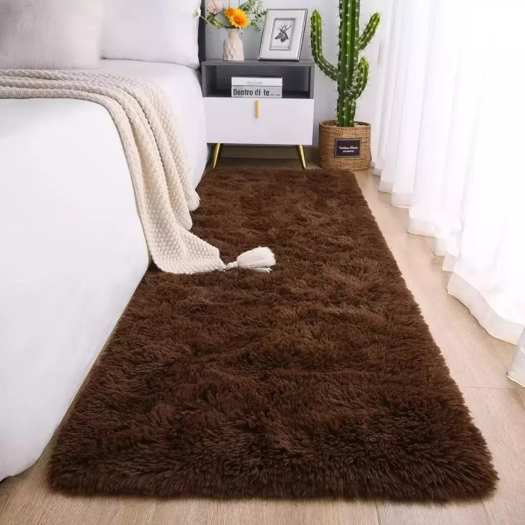 Tapete Passadeira Macio 2,00 x 0,60m – Bege Mesclado, Estilo Moderno