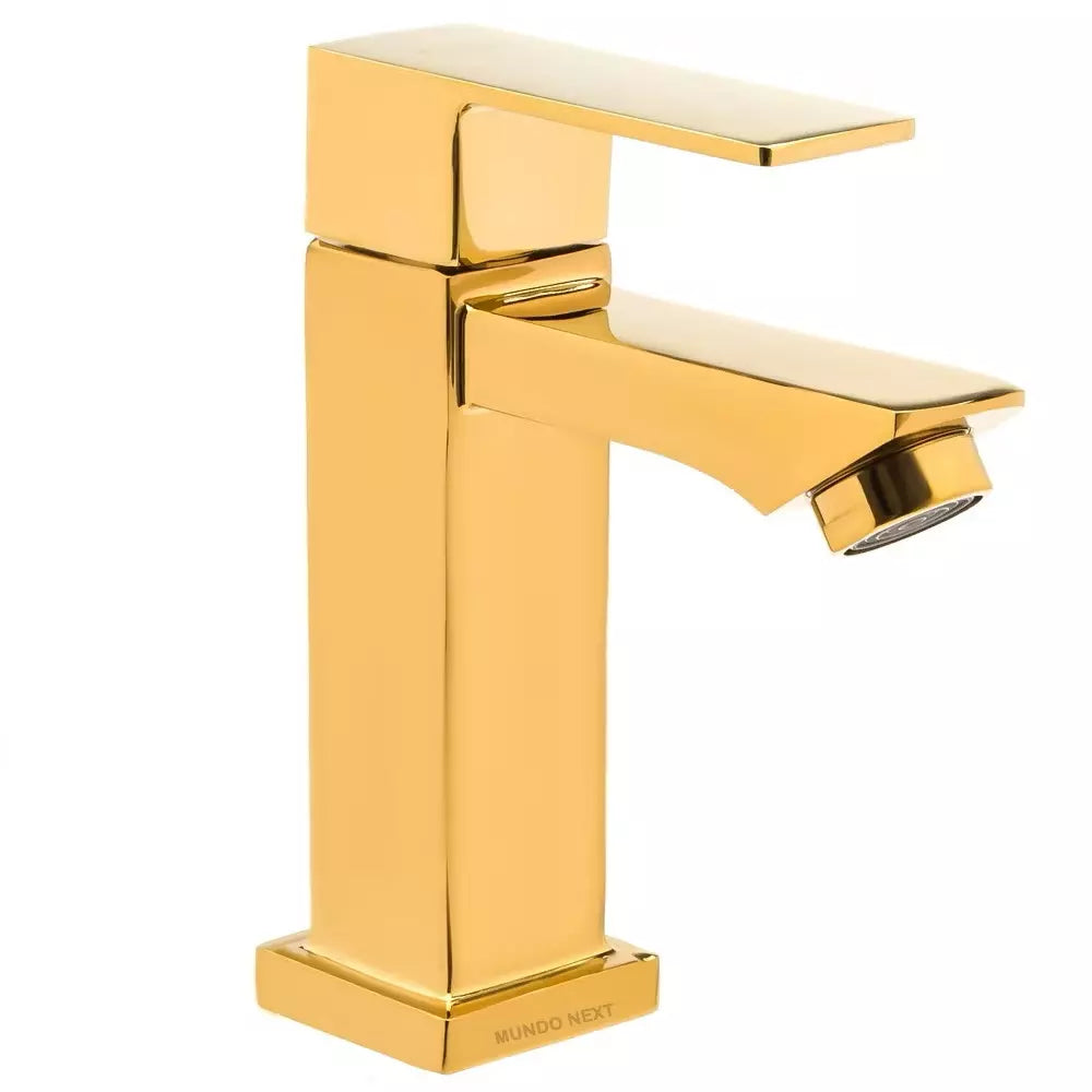 Torneira de Metal para Lavabo e Banheiro – Design Moderno Luxo Quadrado 1/2