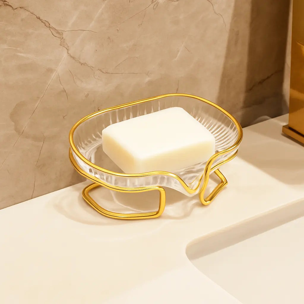 Porta Sabonete Antirrespingo – Suporte Elegante para Banheiro e Lavabo