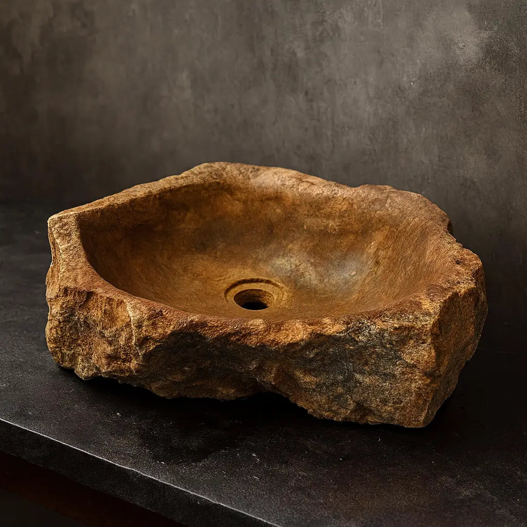 Cuba Rústica de Pedra Natural – Design Único e Atemporal
