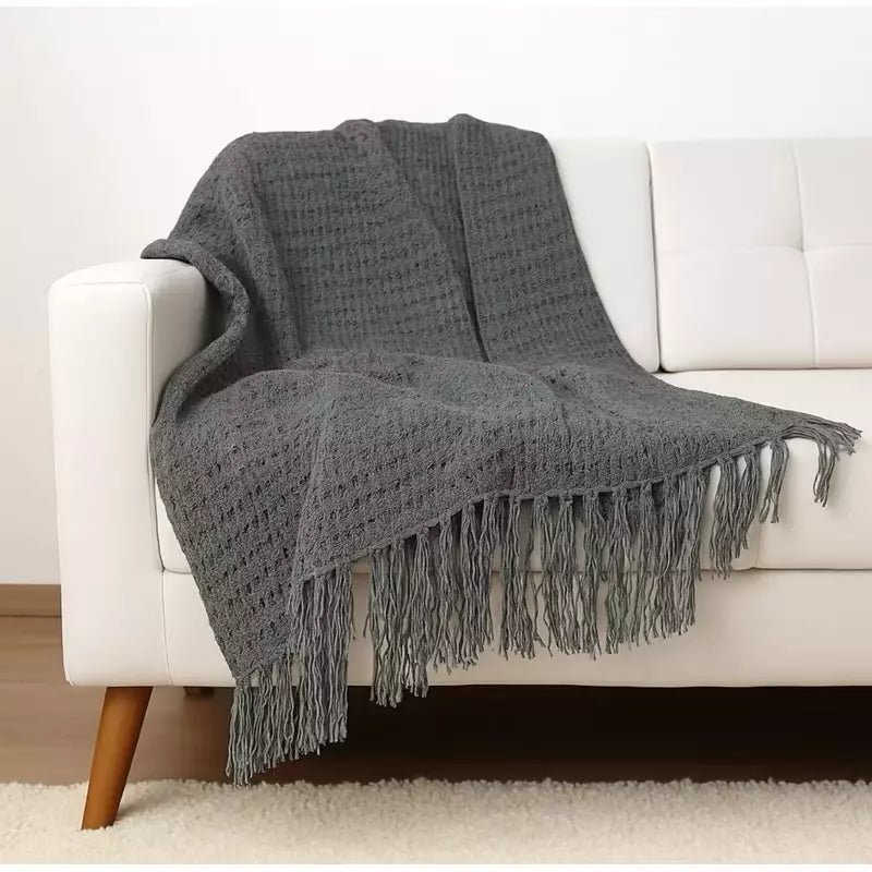 Manta Xale Artesanal Favo de Mel 2,00 x 1,20m – Para Sofá e Poltrona