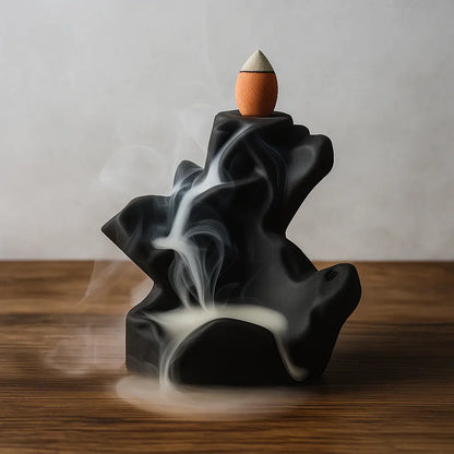 Porta Incenso Decorativo 2 em 1 Cascata e Vareta – Feng Shui