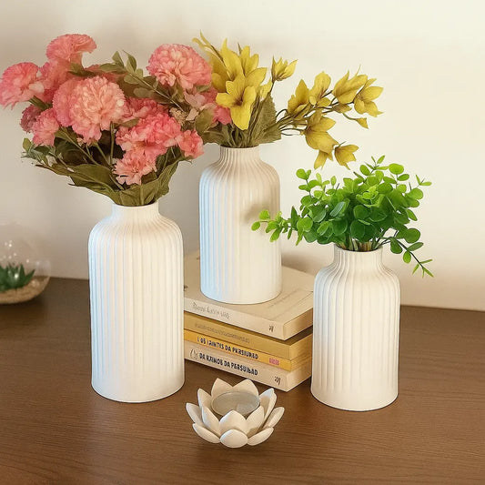 Trio de Vasos Nórdicos Riscado Suave - Alta Qualidade Impressão 3D