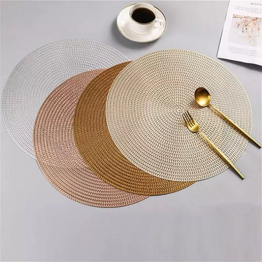 Conjunto Mesa Posta 4 ou 6 Jogos Americanos Impermeáveis – Design Elegante