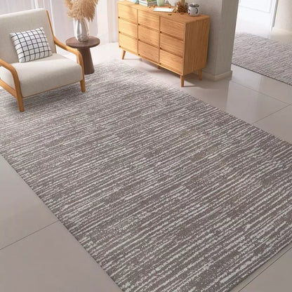 Tapete Boho Artesanal de Tear 1,40x2,00 – Rústico Mesclado Bege com Jacquard Antiderrapante