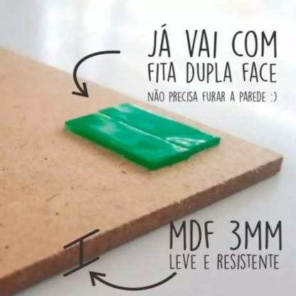 Placa Decorativa Cantinho do Churrasco em MDF – Design Moderno para Área Gourmet