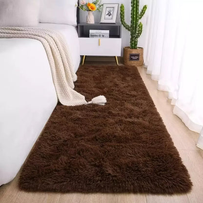 Tapete Passadeira Macio 2,00 x 0,60m – Bege Mesclado, Estilo Moderno
