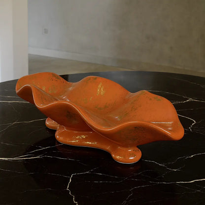 Barca Decorativa em Cerâmica – Centro de Mesa Grande para Sala e Aparador 47cm