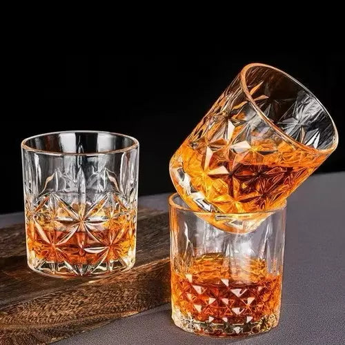 Conjunto 6 Copos de Vidro 320ml para Whisky – Linha Rubi Moon Stone